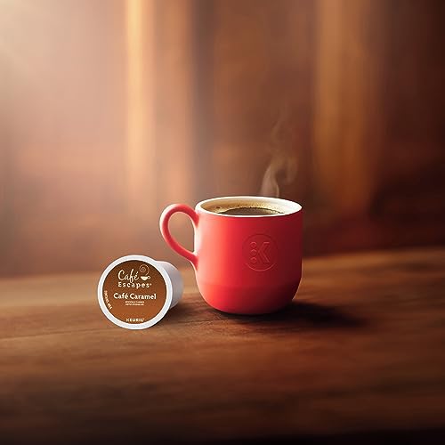 Café Escapes Caramel, Flavored Roast Coffee, 24 count