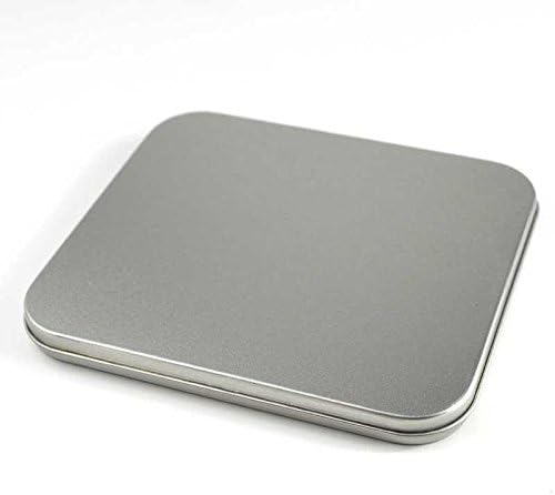 1 Piece of Silver Metal Bland DIY Storage Case Tin Box Muji Single CD/VCD/DVD Disk Disco Mp3/Mp4 CD Case