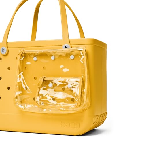 Image of BOGG BAG - Original, Extra Large Tote Bag - Yellow-there - 19in L x 9in W x 14in H - Lightweight, Washable, Durable - All Purpose EVA - for Beach, Pool, Boat, Work, Sports