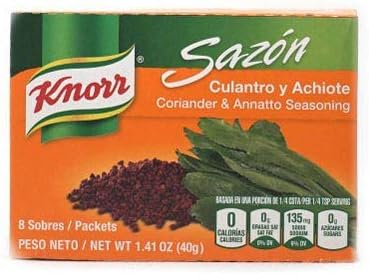 Knorr Sazon Seasoning, Coriander & Annatto, 1.4 oz, 8 ct