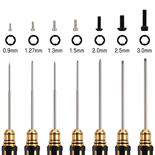 INJORA 7PCS Steel Hex Screwdriver