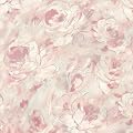 Peel and Stick Wallpaper Floral Wallpaper Hand-Painted Pink Peony Flower Contact Paper Self Adhesive Removable Wall Paper Vinyl for Living Room Bedroom Bathroom Cabinets Wall Decor 17" x 78.7"