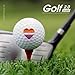 Lesbian Flag Heart Custom Golf Ball Soft Practice Golf Balls Performance Distance and Speed for Indoor Outdoor