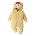 Produktbild Kobay Baby Schneeanzüge für Mädchen Jungen Winter Fleece Overall mit Kapuze Neugeborene Baby Strampler Footed Jumpsuit 0-18 Monate