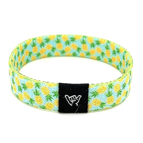 Hang Loose Bands - Pulseira de praia de surfista costeiro para homens, mulheres e adolescentes - verão confortável - pulseira reversível boho - parte inferior do biquíni| Extra pequeno: 14 cm de