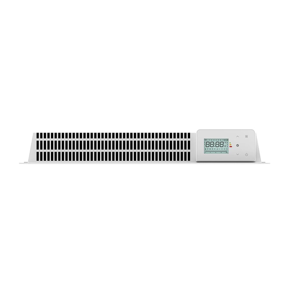 BATILEC - Radiateur Électrique LEONA Verre 1000W Blanc - Inertie Céramique
