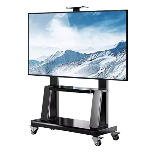 Soporte rodante para TV ajustable de hierro pesado miniatura 1