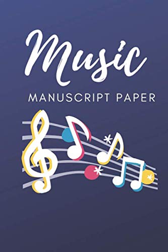 Music Manuscript Paper: Notebook for Musicians, Blank Sheet Guitar tab Notebook (Gifts for Music Lovers) Song Writing Journal