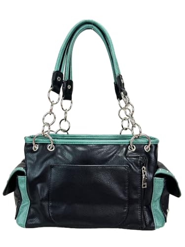 Angel Wing Rhinestone Cross Embroidered Western Handbag2