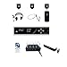 Williams AV WF SY5 PRO-3 Wi-Fi Assistive Listening System; Includes: WF T5 Transmitter, (3) WF R1N Receivers, (3) CCS 062 BK Receiver Skins, CHG 404 WF 4-Slot Charger, (3) HED 024 Headphones