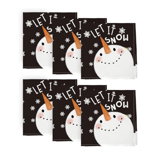 Servilletas de Tela Navideñas 18x18 Pulgadas Set x6 miniatura 1