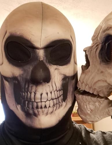 Image of WTACTFUL 3D Scary Skeleton Mask Skull Mask Grim Reaper Mask for Halloween