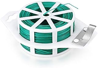 Xiaomoyu Garden Tie Wire, 328 Feet Plant Garden Twist Tie Wire, Green Plant Ties Soft for Supporting Tree, Gardening Climbing Plants, Home Use