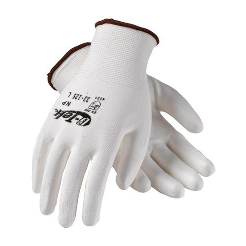 PIPG-Tek 33-125 Polyurethane Coated Nylon Gloves, XL, 13 Gauge, White, 24 Gloves/Box, /Dozen (33-125/XL)