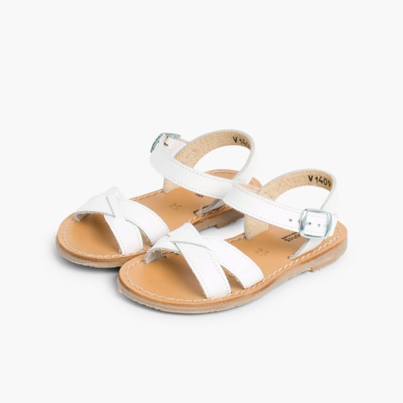 Plain Crossed Strap Flat Sandals4