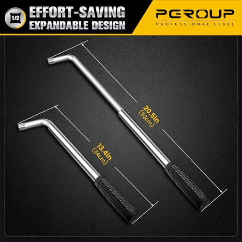 pgroup Telescoping Lug Wrench with Sockets
