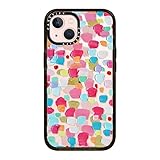 CASETiFY Impact Case for iPhone 13 - Magenta Confetti - Clear Black
