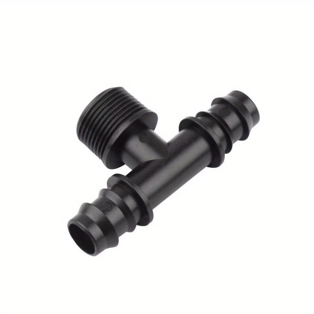 WOVSTNOV Kit di Irrigazione a Goccia con 10 Raccordi a T Spinati da 3/4 a 20 mm per Tubo di Irrigazione Anti-Goccia, Connettore Maschio per Tubo PE da 20 mm
