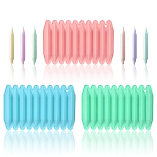 3Pcs Reusable Silicone Crayon Molds Crayon Maker for DIY Making