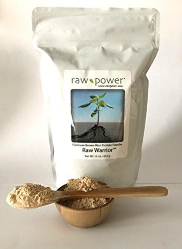 Raw Warrior Brown Rice Protein Powder, Raw Power (16 oz, Premium)