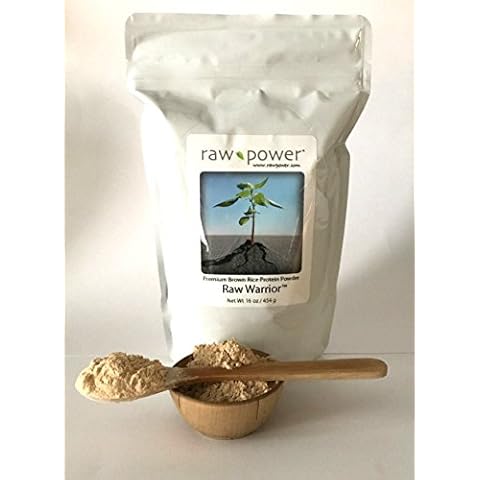 Raw Power Raw Warrior Brown Rice Protein Powder, (16 oz, Premium) Cover