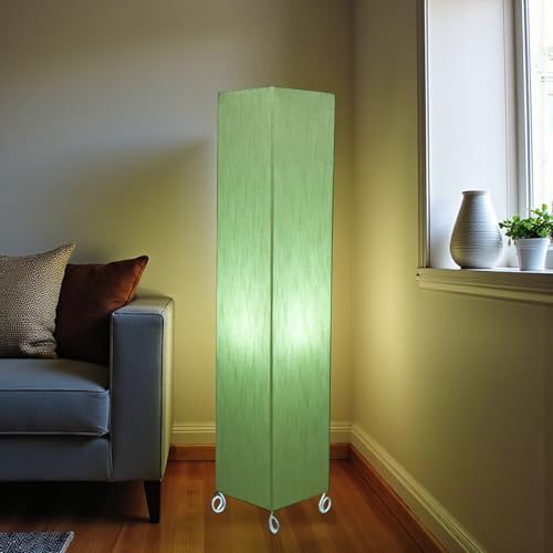 Image of Cotton Fabric Floor Lamp for Bedroom's Desk Lamp for LivingRoom, Bed Room, Office | Night Stand Dimmable Room Floor Lamp for Reading Corner Lamp | Bulb Included