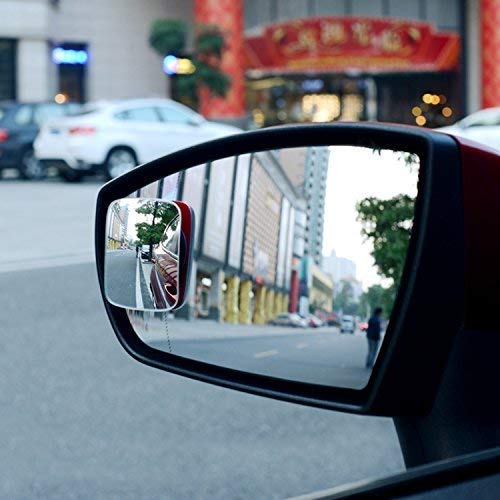 Slim Square Blind Spot Mirror, Ampper Hd Glass Frameless Convex Rear View Mirror, Pack Of 2 #TOP7