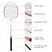 Rehomy Badminton Set 2 Carbon Fiber Badminton Racquets 3 Badminton Shuttlecocks Carrying Bag Included