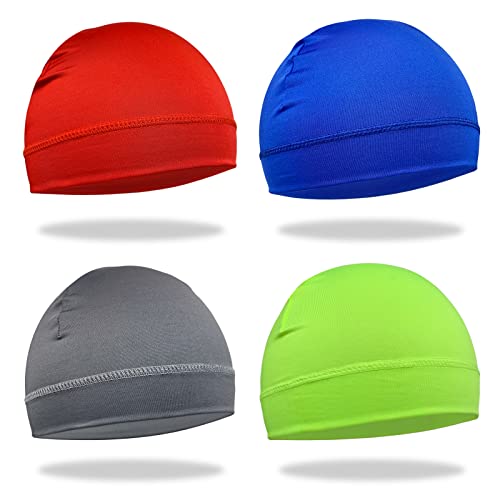 Image of 6 Pcs Skull Cap Sweat Wicking Helmet Liner Breathable Cycling Beanie Running Sports Hat Cooling Head Wraps for Men