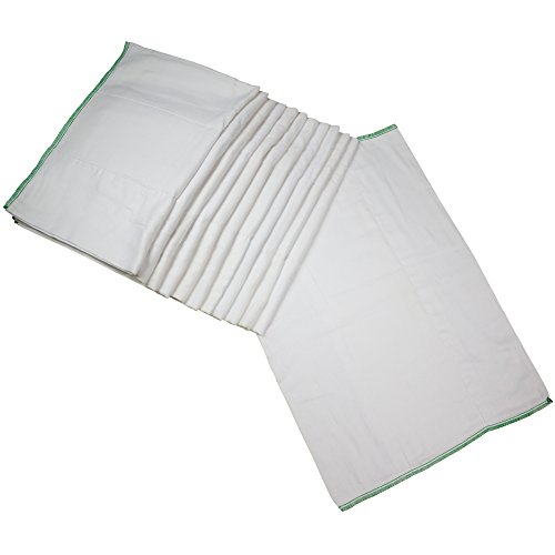 Image of OsoCozy - Prefold Cloth Diapers (1 Doz) - Soft, Absorbent Durable Diaper Service Quality Prefolds Cloth Diapers - 100% Cotton