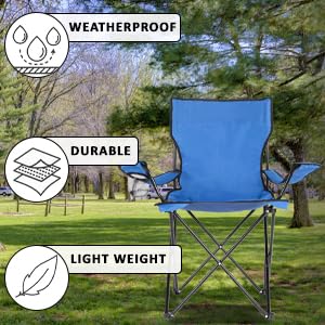 Image of DONDA Folding Camping Chairs - Lightweight, Portable Chair for Beach, Lawn, Outdoor Sports
