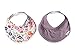 Baby Bandana Drool Bibs for Drooling and Teething 2-Pack Fashion Bibs Gift Set for Girls "Isabella" by Copper Pearl