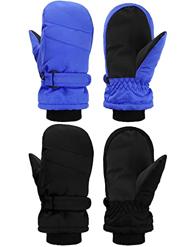 Image of SATINIOR Kids Snow Mittens Waterproof Winter Ski Gloves Warm Thicken Snow Gloves for Girls Boys