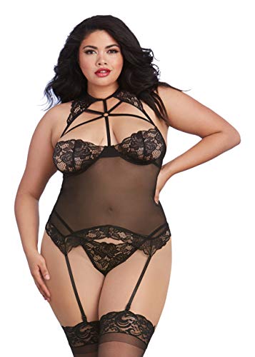 Bustier en dentelle grande taille noir : l'élégance raffinée d'une lingerie d'exception