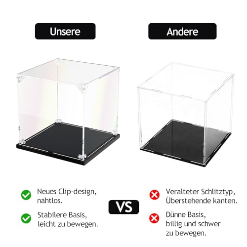 Vitrine acrylique anti-poussière haute clarté protégeant les objets de collection - 4