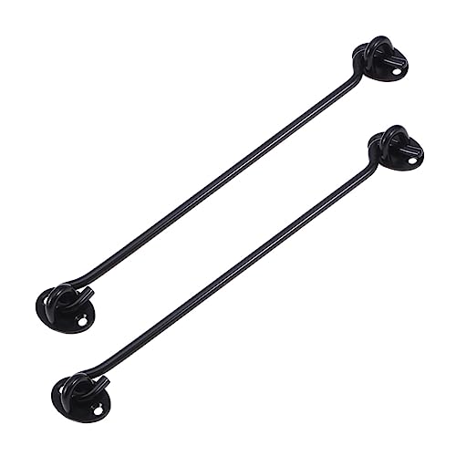 DOITOOL 2piezas Gancho Para Ventana Contra Tormentas De Acero Inoxidable Por Paquete Con Tornillo Para Puertas De Cabina o Armarios