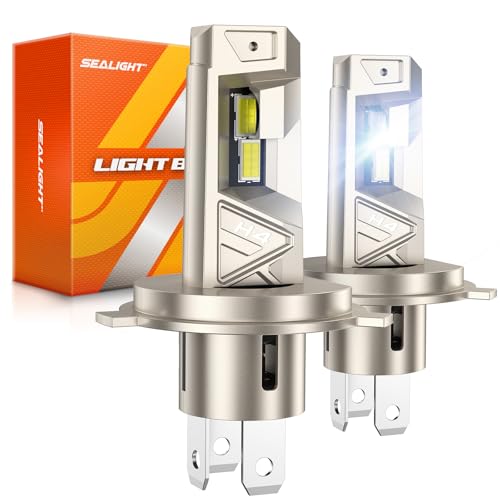 SEALIGHT H4 𝐋𝐄𝐃 Bulbs, 52000LM 10X Brighter S6 Pro HB2
