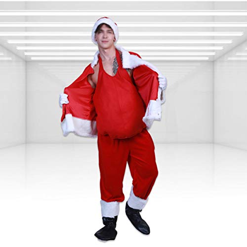 NUOBESTY Barriga de Papai Noel Natal Falsa Acolchoada Estufador de Barriga de Papai Noel Almofada de