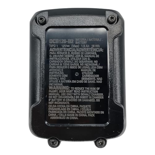 Kit Carregador DCB107-BR Bivolt e Bateria DCB120-B2 Compatível com Ferramenta DeWalt N462057 N580008
