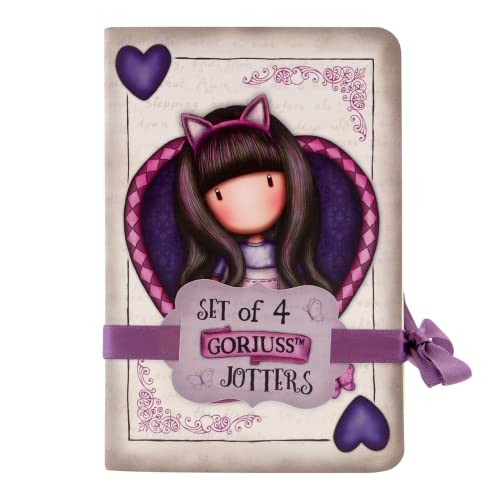 Safta 1138gj01, Lot de 4 cahiers Gorjuss « Cheshire Cat » Mixte Enfant, Multicolore, M