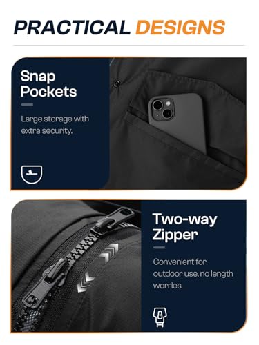 SaphiRose Women's Packable Black Rain Jacket – Lightweight & Waterproof for Anytime Adventures! - Image 5