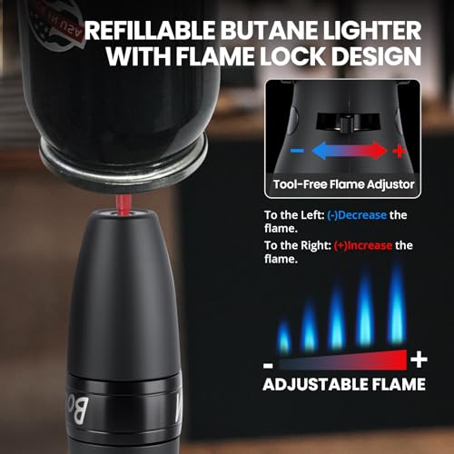 Encendedor soplete Choicedc con llama ajustable y seguro miniatura 5