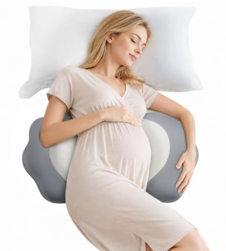 Image of DONAMA Memory Foam Pregnancy Pillow for Sleeping, Cooling Maternity Pillow