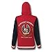 Star Trek Starfleet Academy San Francisco Varsity Men's Embroidered Red Crimson and Heather Grey Fleece Zip Up Hoodie with Pockets (M)