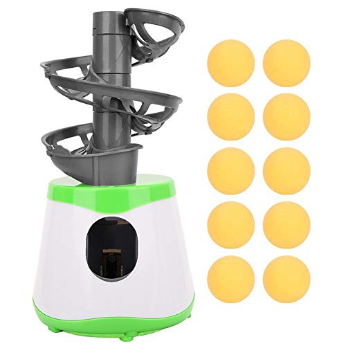 Table Tennis Trainer Robot, Portable ABS Automatic Ping Pong Ball Launcher with 10 Table Tennis Balls, Professional Table Tennis Practice Equipment for Beginners Ping Pong Lovers Practicing by SOMK - Image 4