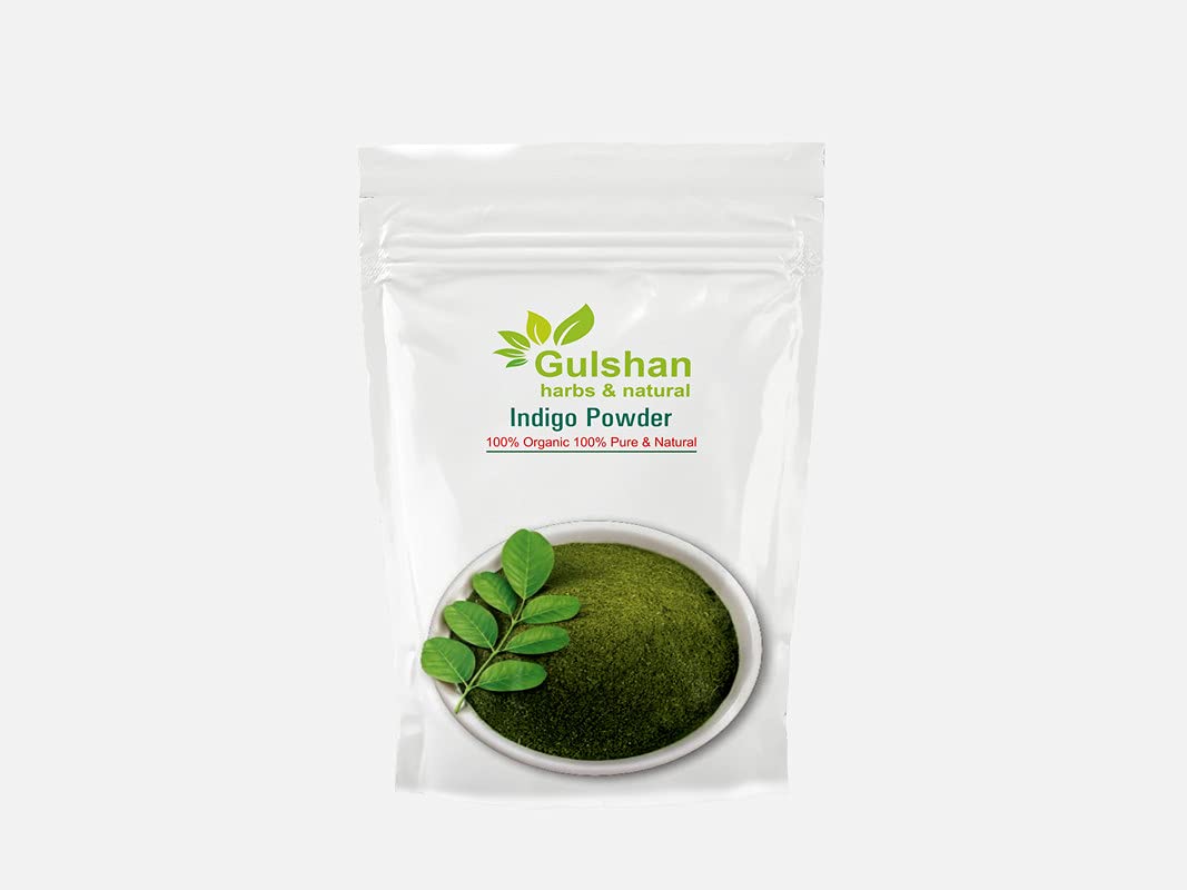 Gulshan S93 Indigo powder for hair black organic|Indigo Powder|Organic Indigo Leaf Powder|Indigofera Tinctoria|Black Dye for Hair Care|Pure Neel Powder for Hair,50g-image-32