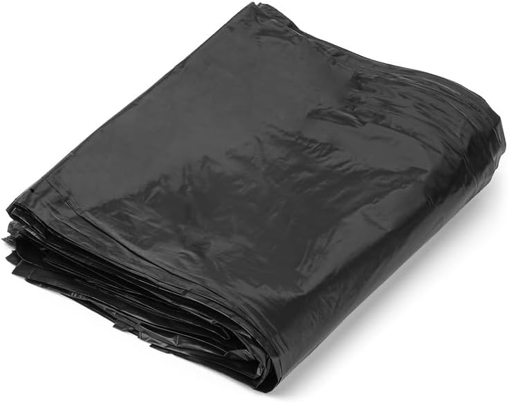 Miniatura 5 de Aluf Plastics Revestimientos negros resistentes para botes de basura de 55-60 galones, 2 milésimas de pulgada de pulgada de grosor (38 x 58