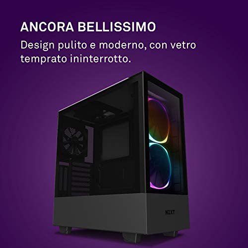 NZXT H510 Elite - Case da gioco per PC Case mid-tower ATX Premium - Doppio pannello in vetro temperato - Porta Tipo C USB I/O frontale - Montaggio GPU verticale - Illuminazione RGB integrata