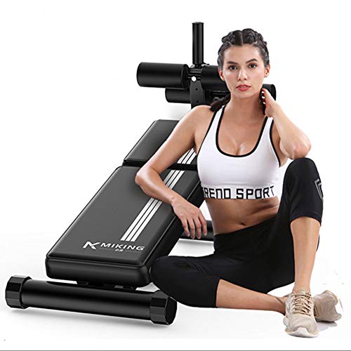 Foldable Exercise Bench,adjustable Utility Weight Bench,multifunctional Incline Decline Bench Press Chair For Home Gym Black 83*141cm