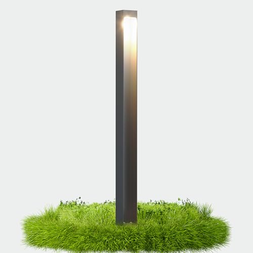 doporro Wegeleuchte Außen IP65 Gartenleuchte Mit Strom Und 5W LED 3000K 80 cm Outdoor Stehlampe Für Terrasse Gartenweg Einfahrt Moderne...